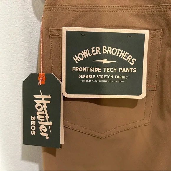 Howler Bros Frontside 5-Pocket Pants Men’s 30x32 – Russet – Stretch Canvas – NWT - Picture 5 of 7